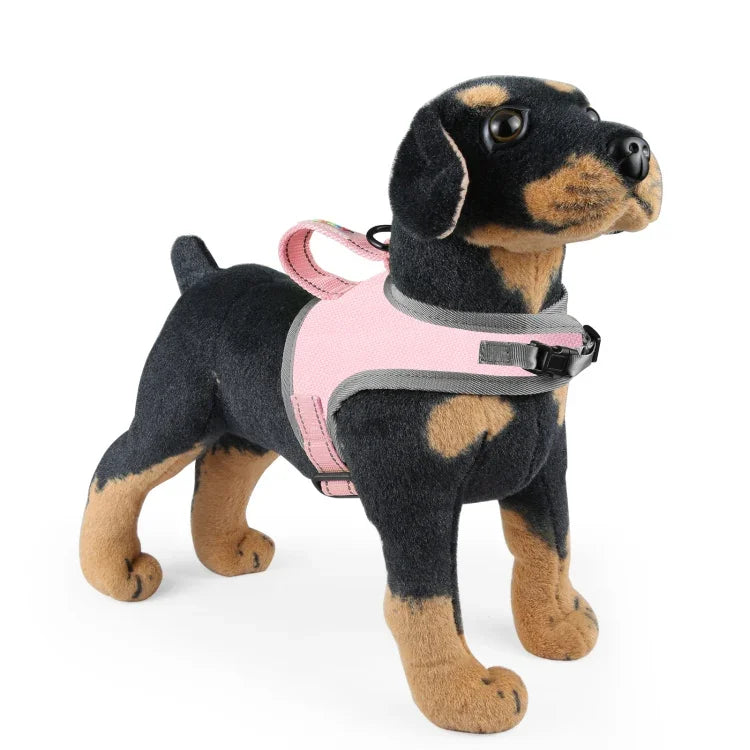 FunAdd Hundegeschirr mit Traktionsseil, reflektierendem, atmungsaktivem Nylon, Größe: S