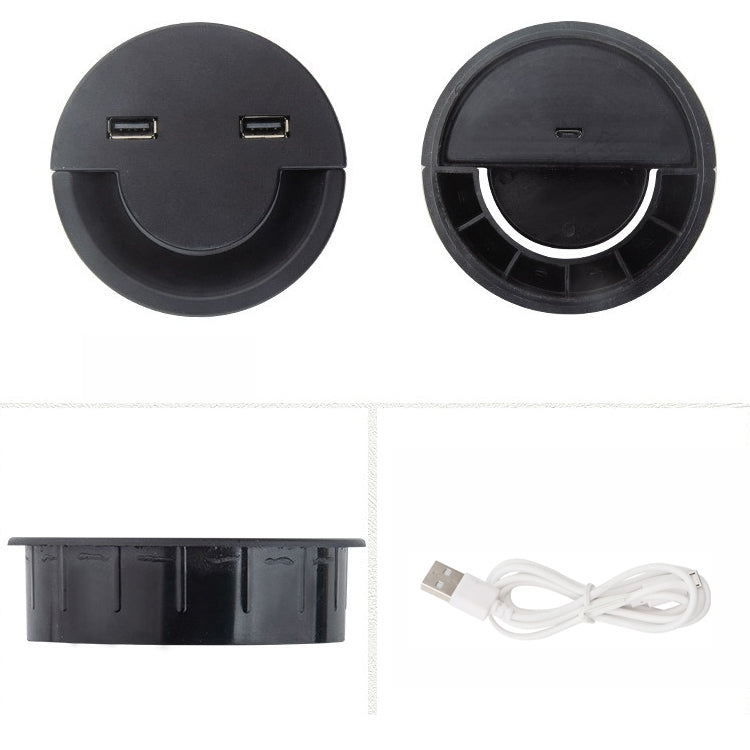 60mm Desktop-Kabeldurchlass USB-Kabel-Organizer Runde Kabelführung, 60mm