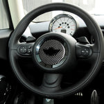 Car Steering Wheel Logo R Chassis Carbon Fiber Decorative Sticker for BMW MINI R55 / R56 / Countryman R60 / Paceman R61, For BMW MINI R55