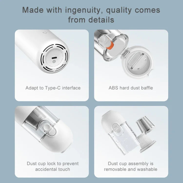 Original Xiaomi Mijia 120W 13000Pa Portable Handheld Car Home Vacuum Cleaner Dust Catcher Cleaning Tools, Vacuum Cleaner