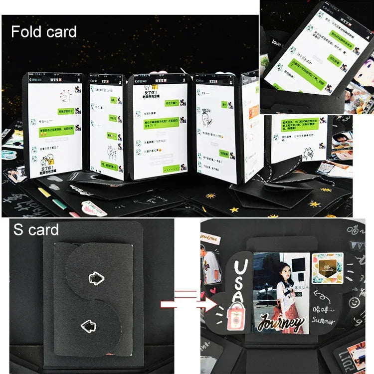 DIY-Fotoalbum in Herzform – Überraschungs-Geschenkbox mit Hüpfeffekt