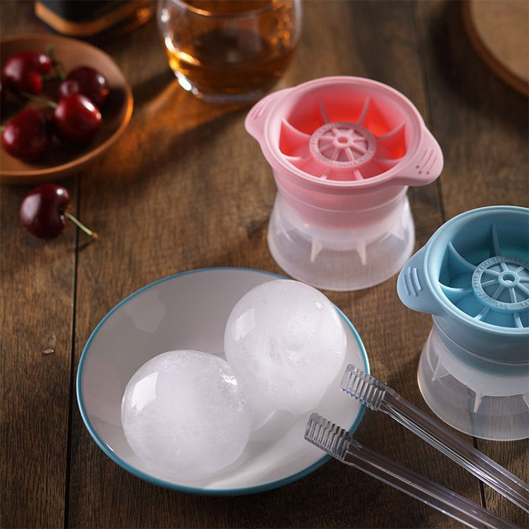 Kugelförmige Eisgitter Whiskey Wein Eiswürfelbereiter Silikonform mit Deckel