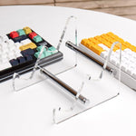 YX003-2 Doppelschichtiger transparenter Acryl-Tastaturständer, abnehmbar, YX003-2