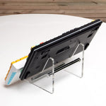 YX003-2 Doppelschichtiger transparenter Acryl-Tastaturständer, abnehmbar, YX003-2