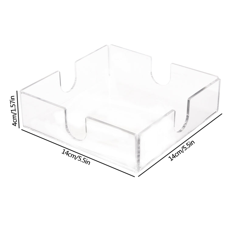 YX011 Transparenter Serviettenständer aus Acryl, YX011