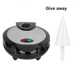 Elektrischer Eierrollen-Maker, DIY-Eiswaffelmaschine, Knusprige-Omelett-Maschine, Pfannkuchenmaschine, EU-Stecker