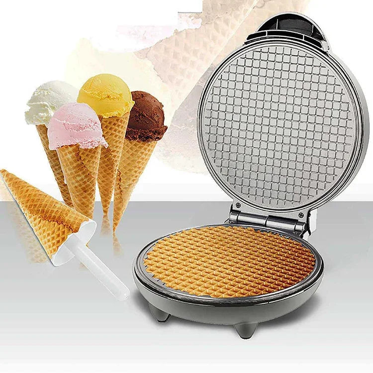 Elektrischer Eierrollen-Maker, DIY-Eiswaffelmaschine, Knusprige-Omelett-Maschine, Pfannkuchenmaschine, EU-Stecker