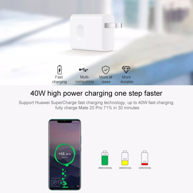 Original Huawei SuperCharge Wandladegerät, 40W Max Schnellladeversion