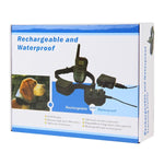 Wiederaufladbares und wasserdichtes Hundeerziehungshalsband mit 300 m Reichweite, LCD-Display und Fernbedienung