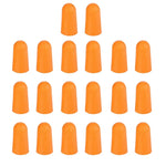 Zehn Paar ungiftige orangefarbene Ohrstöpsel aus weichem Memory-Schaumstoff zum Schlafen