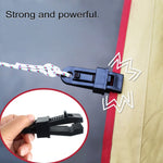 20 Stücke Outdoor Zeltmarkisen Winddichter Befestigungsclip Multifunktionale Windseilschnalle