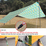 20 Stücke Outdoor Zeltmarkisen Winddichter Befestigungsclip Multifunktionale Windseilschnalle