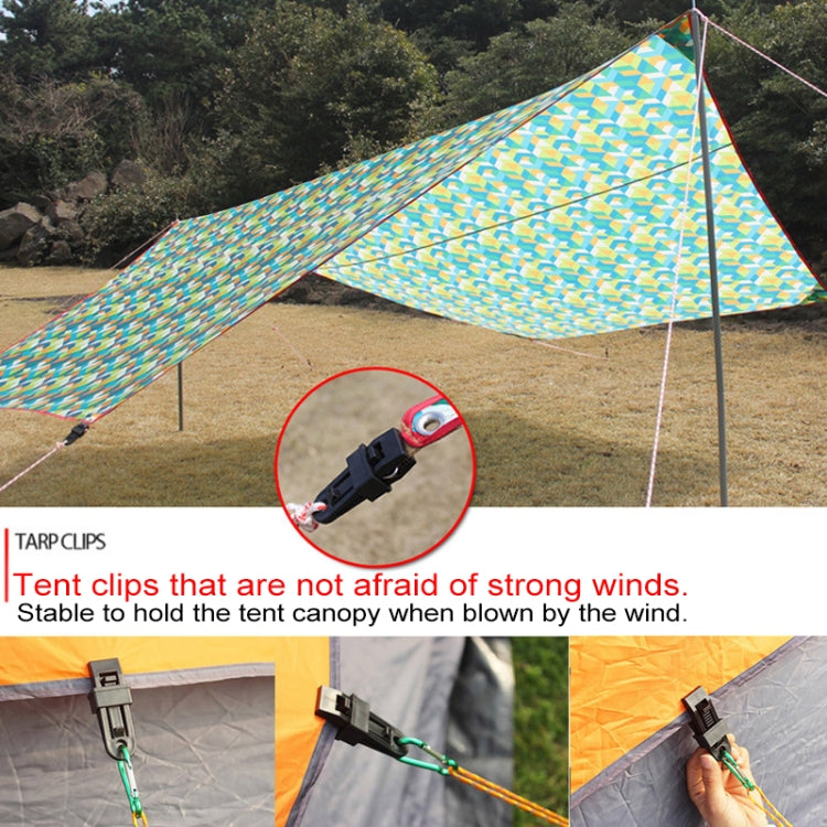 20 Stücke Outdoor Zeltmarkisen Winddichter Befestigungsclip Multifunktionale Windseilschnalle