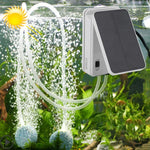 5V Faltbare Aquarien-Fischbecken-Solarstrom-Luftpumpe Oxygenator, US-Stecker, Solarstrom-Oxygenator
