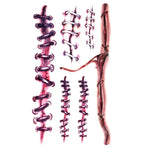 10pcs S-169 Halloween Terror Realistic Wound Injury Scar Temporary Tattoo Sticker, S-169/10pcs
