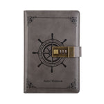 B6 Retro PU-Einband Sailor Notizbuch Tagebuch mit Zahlenschloss