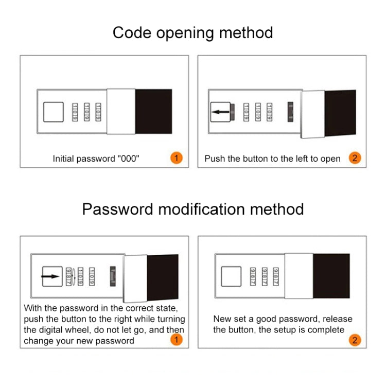 B6 Retro PU Cover Sailor Notebook Diary Book with Password Lock