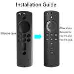 Rutschfeste, waschbare Silikon-Fernbedienungshülle für Amazon Fire TV Fernbedienung