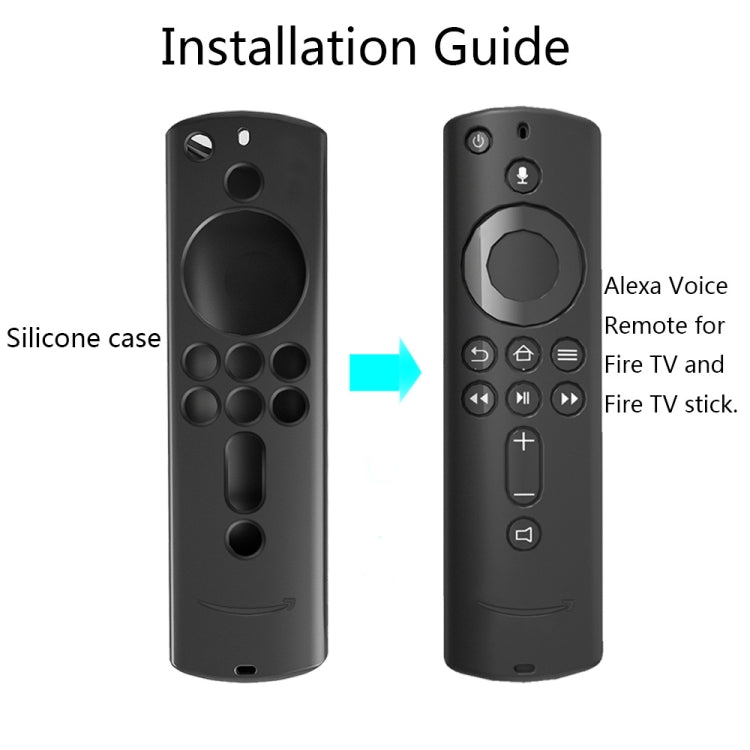 Rutschfeste, waschbare Silikon-Fernbedienungshülle für Amazon Fire TV Fernbedienung