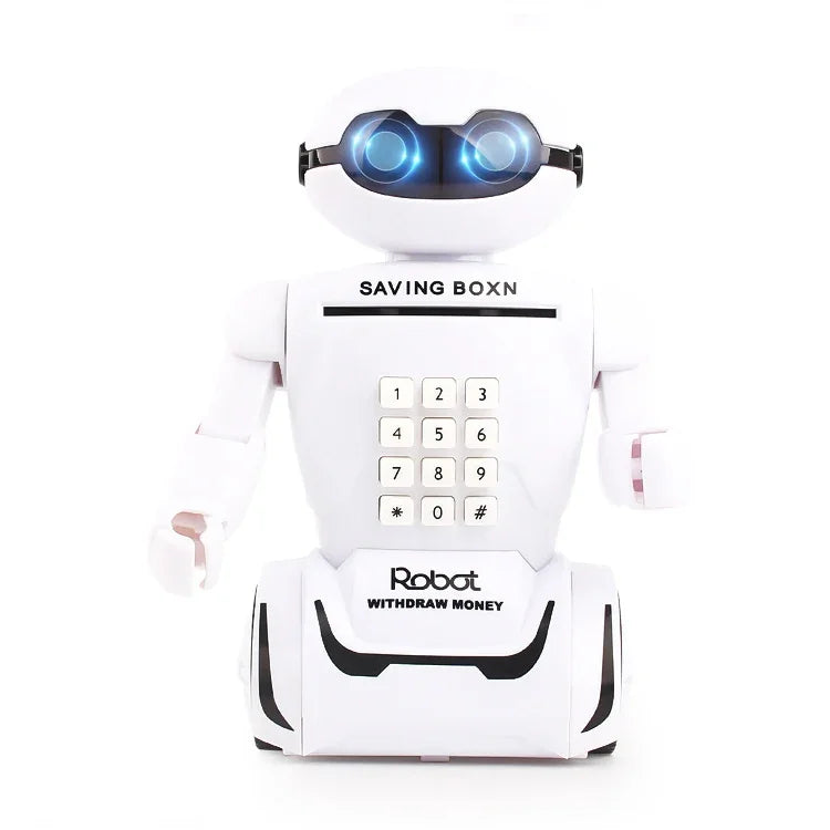 Multifunktionale Roboter-Spardose mit Schreibtischlampe und Code-Spardose für Kinder, Roboter-Bank