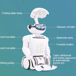 Multifunktionale Roboter-Spardose mit Schreibtischlampe und Code-Spardose für Kinder, Roboter-Bank