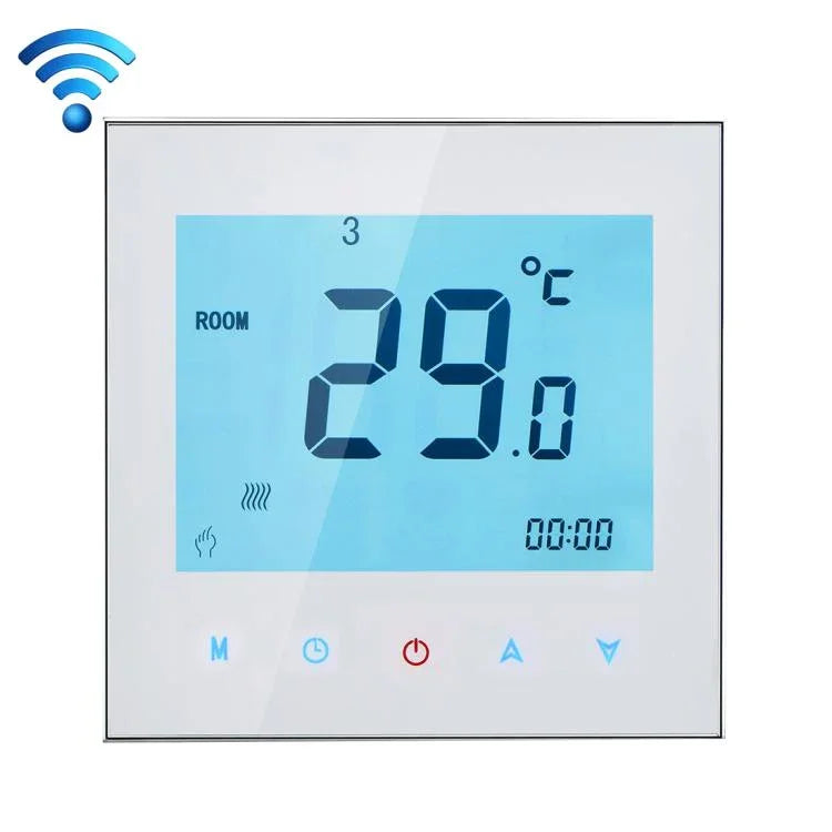 BHT-1000-GB-WIFI 16A Last elektronischer Heizungstyp Touch LCD Digital WiFi Heizraumthermostat mit Sensor, Anzeige Uhr / Temperatur / Perioden / Zeit / Woche / Heizung usw., BHT-1000 16A (Schwarz), BHT-1000 16A (Weiß)