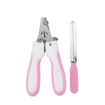 Krallenschere und -polierset für Haustiere, Größe: Klein, Klein Rosa