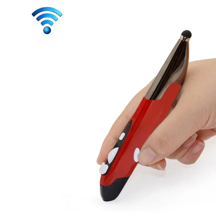 Innovative kabellose Smart-Maus im Stiftformat (2,4 GHz) für PC und Laptop, Rot, Blau, Grau