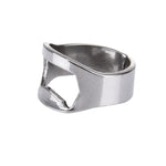 10 Stück Ring-Flaschenöffner aus Metall für Bierflaschen und Dosen, Innendurchmesser: 2,2 cm, 10 Stück Ring