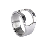 10 Stück Ring-Flaschenöffner aus Metall für Bierflaschen und Dosen, Innendurchmesser: 2,2 cm, 10 Stück Ring