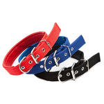 Haustierhalsbänder aus Schaumstoff, Baumwolle und Polyester, 3,5 cm x 57 cm, Schwarz und Rot