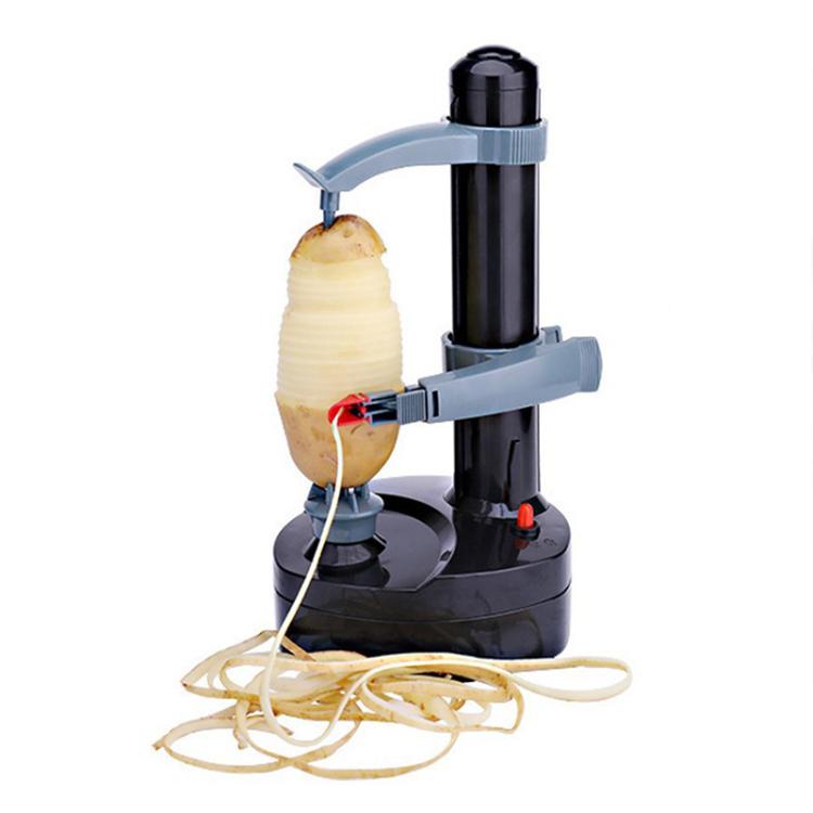 Multifunktionaler elektrischer Obst- und Gemüseschäler aus Edelstahl, automatische Schälmaschine, Trockenbatterie