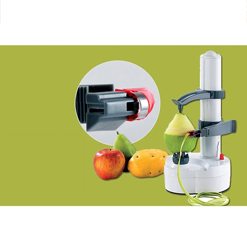 Multifunktionaler elektrischer Obst- und Gemüseschäler aus Edelstahl, automatische Schälmaschine, Trockenbatterie