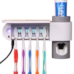Automatischer Zahnpastaspender Zahn UV-Ultraviolett Zahnbürstensterilisator Aufbewahrungshalter