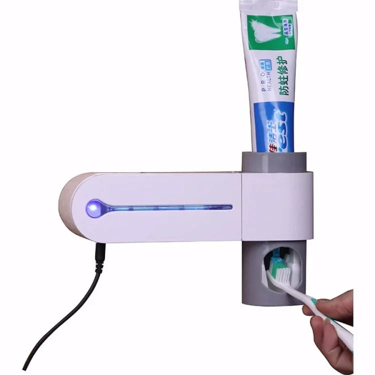 Automatischer Zahnpastaspender Zahn UV-Ultraviolett Zahnbürstensterilisator Aufbewahrungshalter