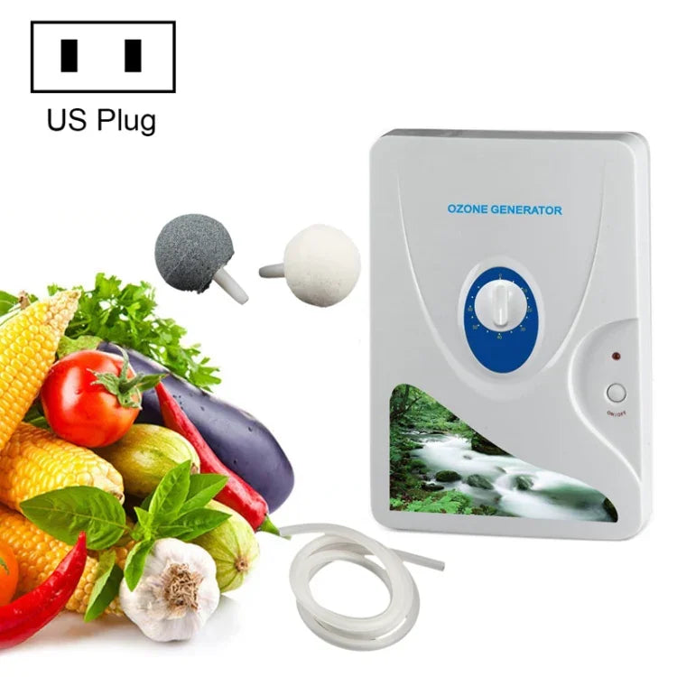 Ozongenerator (600 mg) – Reiniger und Sterilisator für Obst und Gemüse, US-Stecker, EU-Stecker