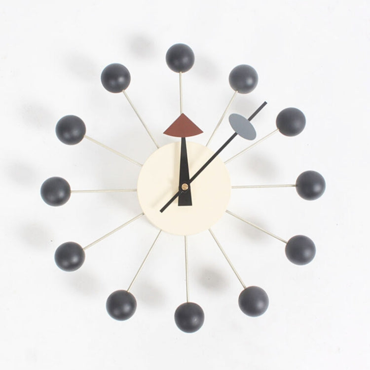 Stilvoller Hintergrund Minimalistische Kreiskugeln Süßigkeiten Wanduhr Kreative Dekoration Uhr Riesenraduhr