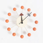Stilvoller Hintergrund Minimalistische Kreiskugeln Süßigkeiten Wanduhr Kreative Dekoration Uhr Riesenraduhr
