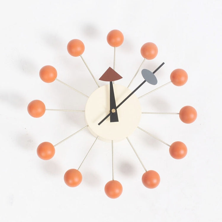 Stilvoller Hintergrund Minimalistische Kreiskugeln Süßigkeiten Wanduhr Kreative Dekoration Uhr Riesenraduhr