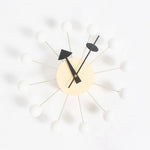 Stilvoller Hintergrund Minimalistische Kreiskugeln Süßigkeiten Wanduhr Kreative Dekoration Uhr Riesenraduhr