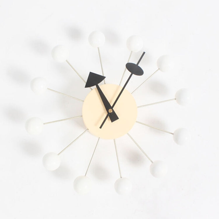 Stilvoller Hintergrund Minimalistische Kreiskugeln Süßigkeiten Wanduhr Kreative Dekoration Uhr Riesenraduhr