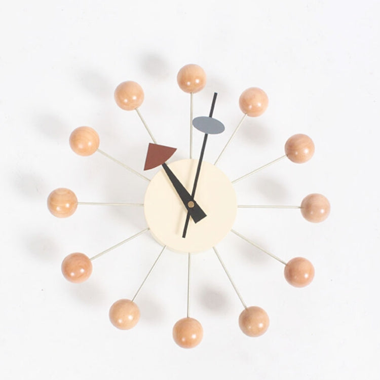 Stilvoller Hintergrund Minimalistische Kreiskugeln Süßigkeiten Wanduhr Kreative Dekoration Uhr Riesenraduhr