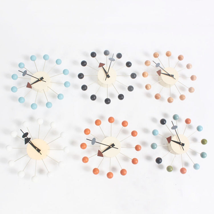 Stilvoller Hintergrund Minimalistische Kreiskugeln Süßigkeiten Wanduhr Kreative Dekoration Uhr Riesenraduhr