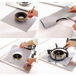 Gas Furnace Surface Ultra-thin Fibre Material Stovetop Protective Cleaning Pad, Size: 27*27cm, 0.08mm, 0.08mm