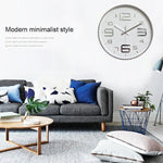 12 Zoll Kreative Dekorative Runde Wohnzimmer Einfache Moderne Quarz-Wanduhr