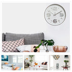 12 Zoll Kreative Dekorative Runde Wohnzimmer Einfache Moderne Quarz-Wanduhr
