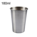 180ml Einzelwand Weintasse aus elektropoliertem Edelstahl (Silber), 180ml