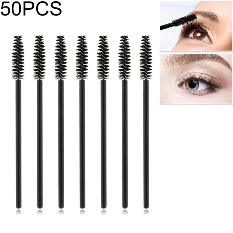 50 Stück Einweg-Wimpernbürsten, Kosmetikpinsel, Augen-Make-up-Styling-Werkzeuge