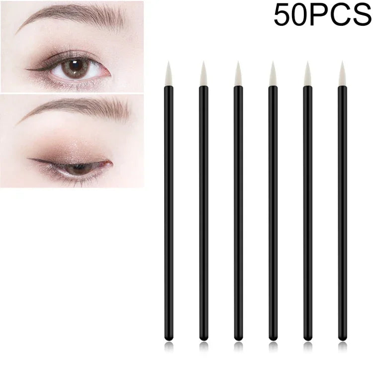 50-teiliges Set mit Eyelinerpinseln, Kosmetikpinseln und Styling-Werkzeugen für Augen-Make-up