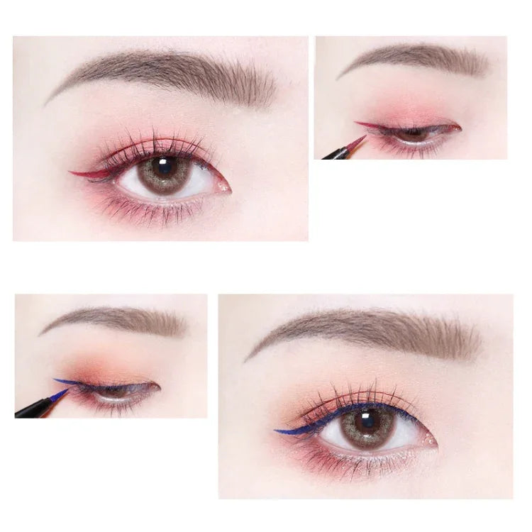 50-teiliges Set mit Eyelinerpinseln, Kosmetikpinseln und Styling-Werkzeugen für Augen-Make-up